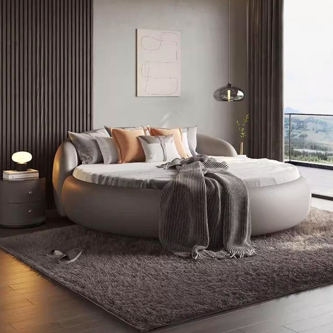 Modern og elegant rund seng