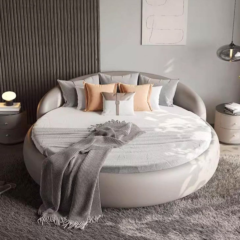 Modern og elegant rund seng