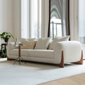 Moderne loungesofa med tredetaljer