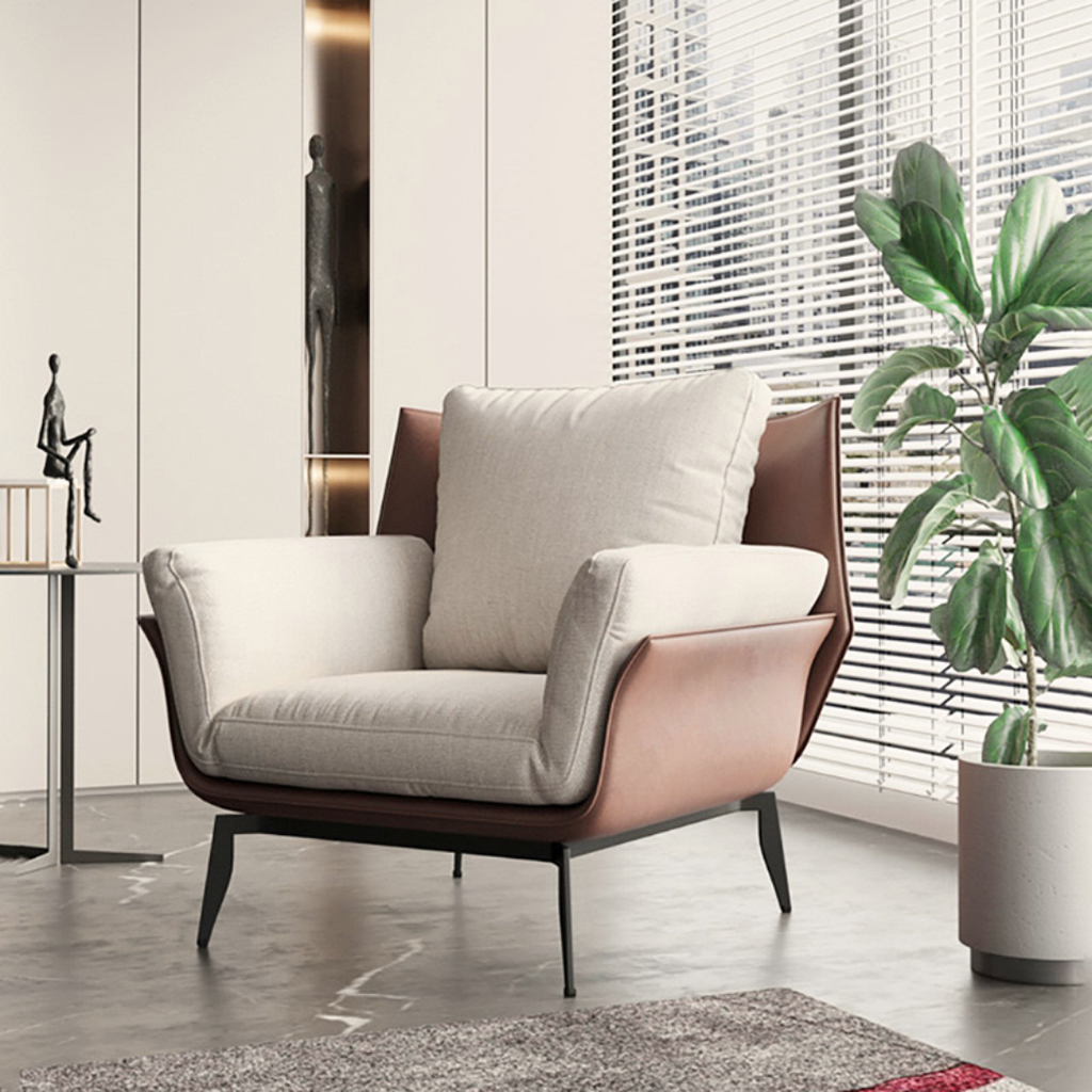 Moderne og eksklusiv design-lenestol