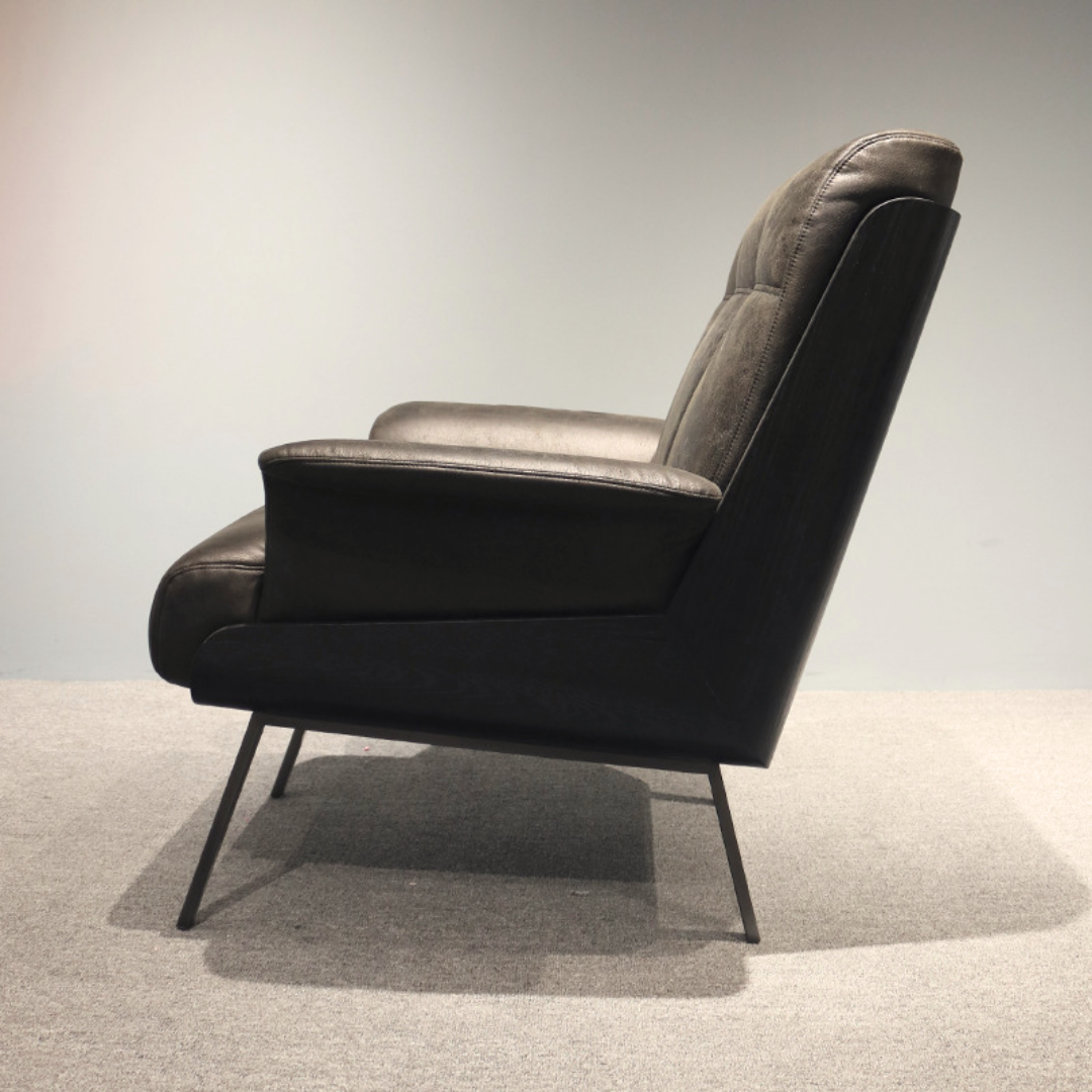 Robust og elegant skinnlenestol
