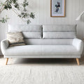 Moderne sofa med høy ryggstøtte